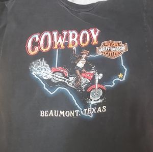 Black mens harley davidson Tshirt